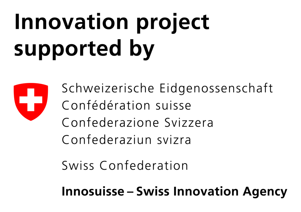 Innovation project supported by Innosuisse – Swiss Innovation Agency